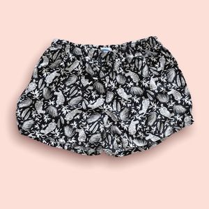 Old Navy Black & White Patterned Shorts, Size XL(14) Kids